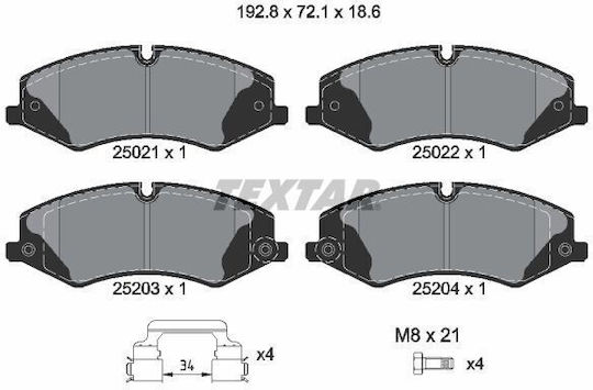 Textar Disc Brake Beläge Set