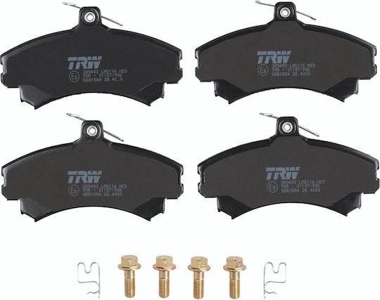 Front Brake Pad Set Accessories Trw Automotive Mitsubishi Colt Czc Vi Forfour 1.1-1.5d 72.7x130x17.3 Mm