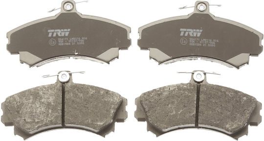 Front Brake Pad Set Accessories Trw Automotive Mitsubishi Colt Czc Vi Forfour 1.1-1.5d 72.7x130x17.3 Mm