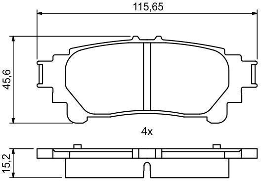 Bosch Disc Brake Pad Set