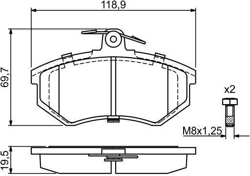 Bosch Disc Brake Pad Set