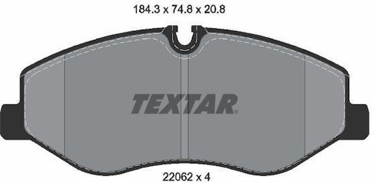 Textar Σετ Τακάκια Εμπρός 4τμχ για Mercedes-Benz Sprinter / Viano / Vito Volkswagen Polo