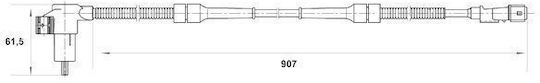 Senzor ABS Peugeot Boxer Bus 230p Bosch 0265006427