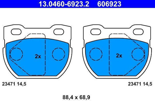 Brake Pads Land Rover Defender Cabrio Ld Ate 13046069232