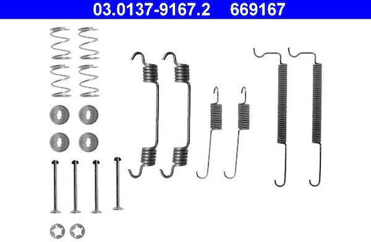 Set Brake Shoe Accessories Chevrolet Aveo Hatchback T250 T255 Ate 03013791672