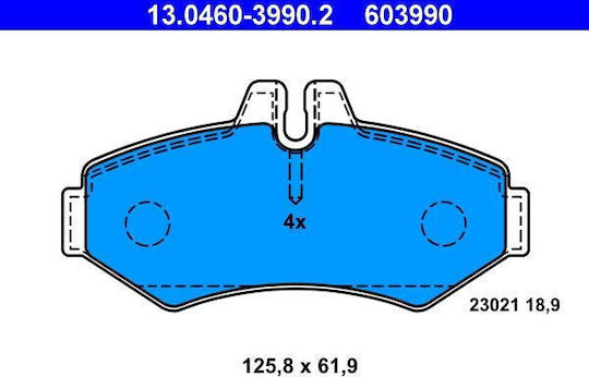 Mercedes-benz G-class W461 Ate 13046039902 Brake Pads