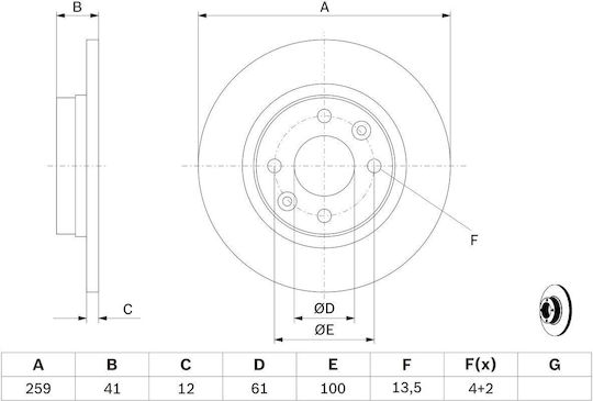 Bosch Brake Disc
