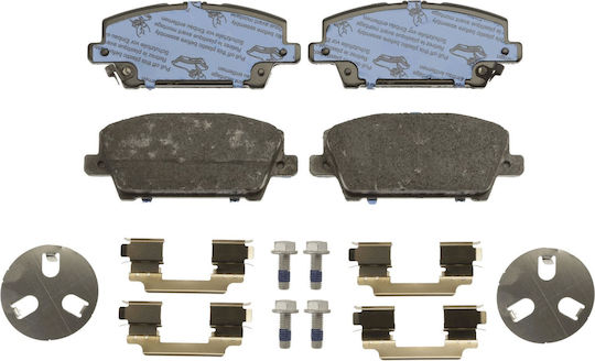 Front Brake Pad Set with Caliper Screw Accessories for Honda Civic Viii 1.4 1.8 2.2d 09.05 56x131.7x17.8 Mm