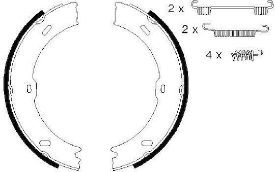 Brake Shoe Set Hand Brake Bosch
