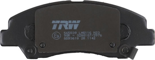 Trw Automotive Front Brake Pad Set 50.6mm Height 132.5mm Width 16.6mm Thickness Mercedes-Benz Sprinter Hyundai i10