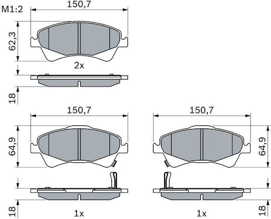 Bosch Disc Brake Pad Set