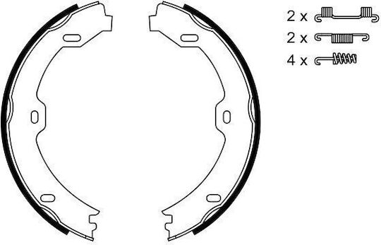 Brake Shoe Set Hand Brake Bosch