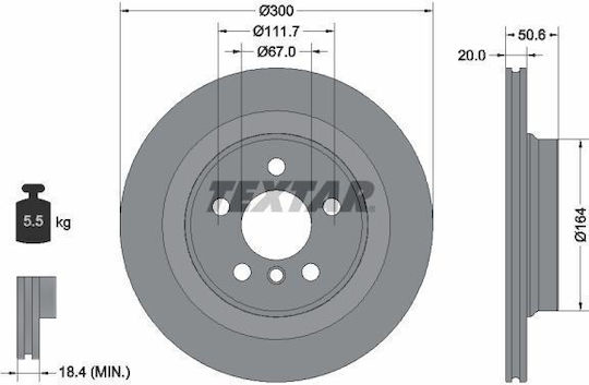 Textar Brake Disc 92274503