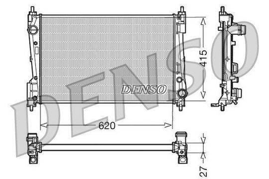 Radiator Water Fiat Grande Punto 199 Denso Drm09110