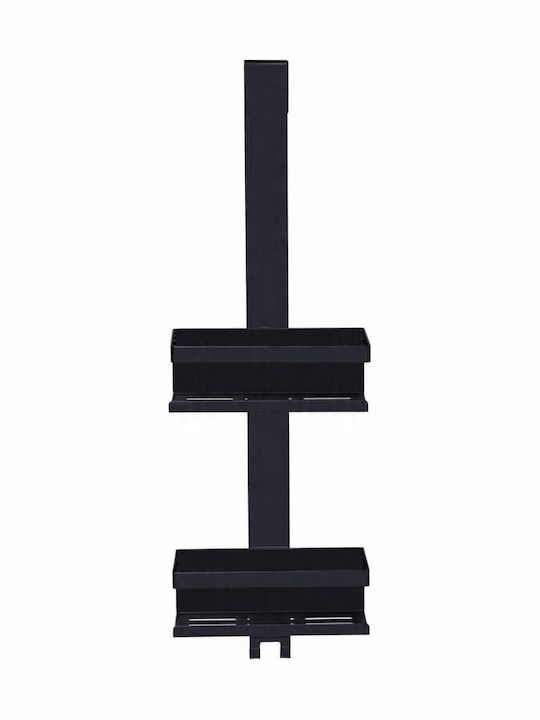Wenko Wall Mounted Bathroom Shelf Metallic Gray