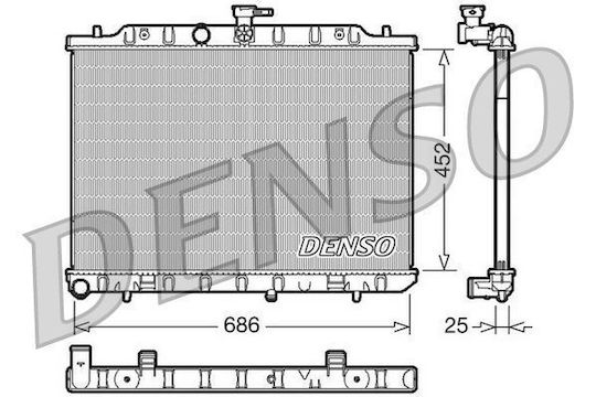 Denso Ψυγείο Νερού Αυτοκινήτου για Nissan X-Trail