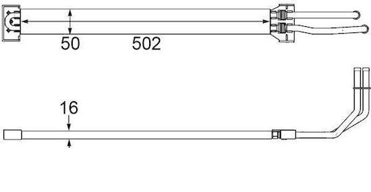 Oil Cooling Radiator Steering System Mahle Porsche Cayenne Vw Touareg 3.0d-4.8 Height 720mm Width 142mm Thickness 72mm