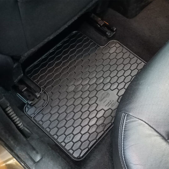 Umbrella Satz Vorder- und Hintermatten 4Stück aus Gummi für Ford Focus / C-Max / Großer C-Max 2005-2010 Schwarz