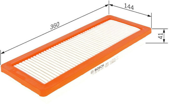 Bosch Car Air Filter for Citroen C4 / C4 Picasso / C4 SpaceTourer / C5 Aircross / DS4 Mini Countryman / Paceman Peugeot 207 / 3008 / 308 / 5008 / 508