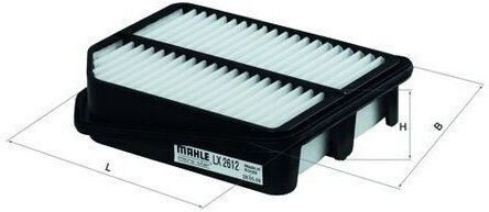 Air Filter Knecht Suzuki Grand Vitara Ii 1.6-2.7 04.05-02.15 Height 161.0mm Width 178.0mm Length 228.0mm Filter Insert