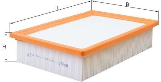 Knecht Air Filter Ford Maverick Taurus 2.0 2.3 3.0 Height 57.7mm Width 179.0mm Length 254.0mm Filter Insert