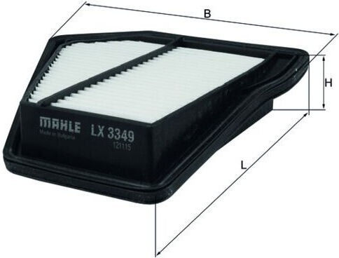 Air Filter Knecht Honda Cr-v Iii Iv 2.2d 01.07 Height 55.5mm Width 231.0mm Length 235.7mm Filter Insert
