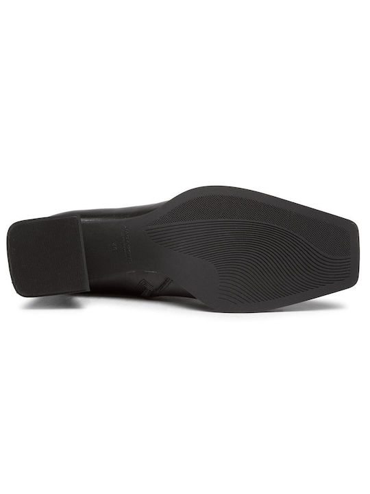 Hedda Leder Damen Chelsea Stiefeletten Schwarz