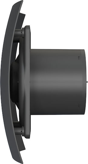 VentEurope Επιτοίχιος Εξαεριστήρας Μπάνιου 100mm Μαύρος