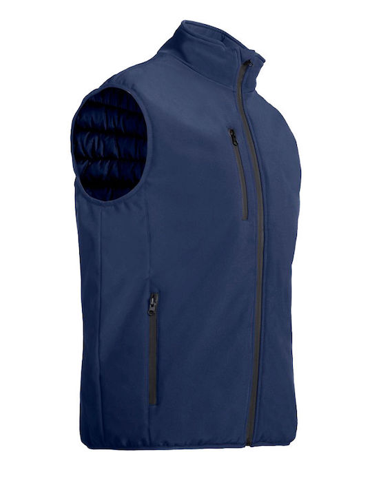Stenso Bărbați Vestă de siguranță Impermeabilă Softshell Albastru marin