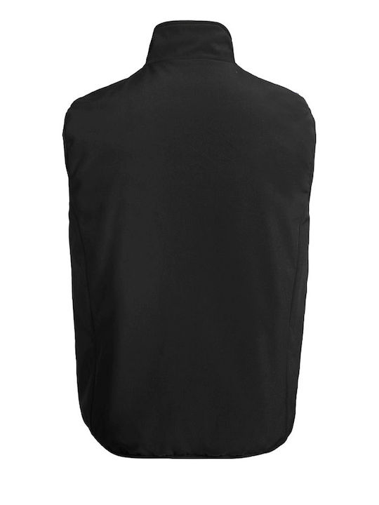 Stenso Waterproof Softshell Men's Safety Vest Black