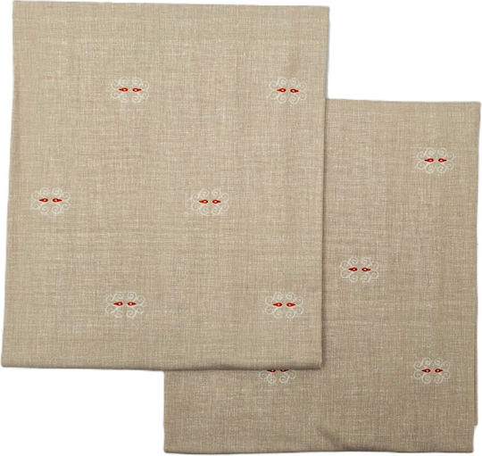 Kotonia Home Kissenbezüge Mit Umschlagumschlag Beige 50x80cm