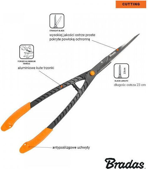 Forged Aluminum Scissors V-series Hedge Straight Blade