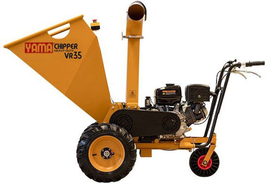 Selbstfahrender Benzin-Astschredder Klamotteimer Yamachipper Vr35 Auto Motor Geotec 18hp Anlasser Batterie