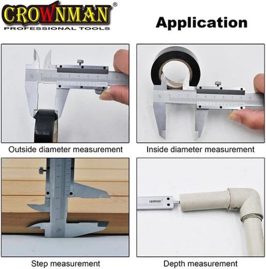 Crownman Analog Thickness Gauge 0 - 150mm