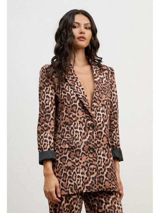 Femei Leopard Set cu Pantaloni Leopard