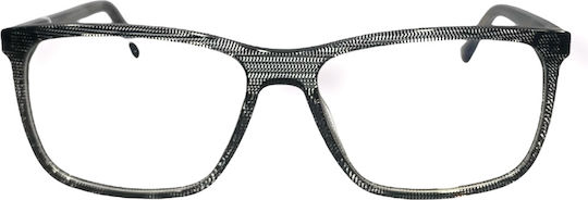 Alexander Wintsch Aw8338 C4 Ανδρικά Κοκάλινα Γυαλιά Οράσεως Τετράγωνα Διάφανο Μαύρο Σκελετό