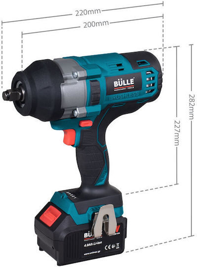 Bulle Brushless Impact Wrench Battery 18V 1x4Ah with Socket 1/2"