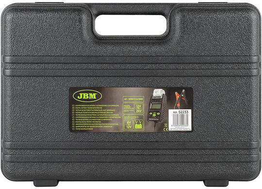 JBM 52233 Ψηφιακό Battery Tester με Κροκοδειλάκια