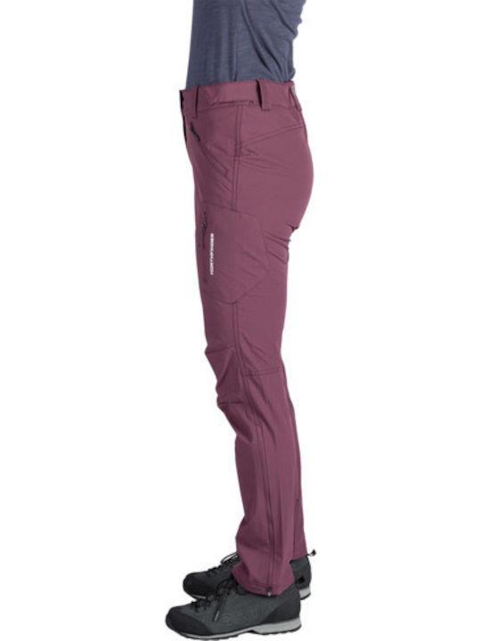 Northfinder Dark Γυναικείο Μακρύ Παντελόνι Πεζοπορίας Dark Grape