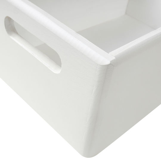 Creative Decorative Crate Garden Wooden 30cmx20cmx13cm JAN-CD-SN130-WHITE