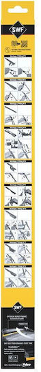 SWF Front Set Car Wiper Blades 600mm/480mm for Volkswagen Golf