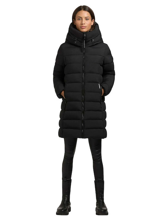 Women's Puffer Jacket for Winter Black