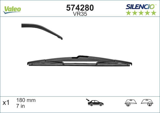 Valeo Silencio Ștergător parbriz spate 180mm pentru Citroen C4 / DS4