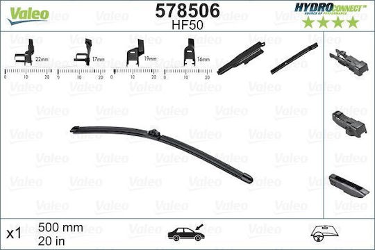 Valeo HydroConnect Lamelă Ștergător Auto Șofer 500mm