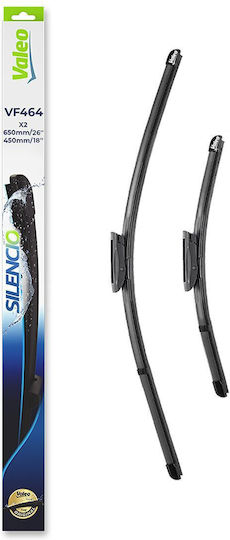 Valeo Silencio X.trm x2 Front Set Car Wiper Blades 650mm Passenger Wiper Length 450mm