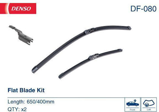 Denso Wiper Blade Jointless Flat Blades 650/400mm Lexus Nx 07.14 2 Pieces