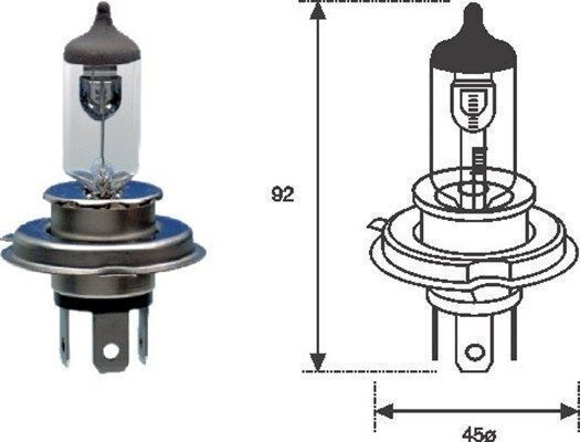 H4 Bulb 12v 60/55w