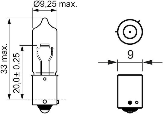 Bec 12V H21W 21W Pure Light Set 10 Bucăți Bosch