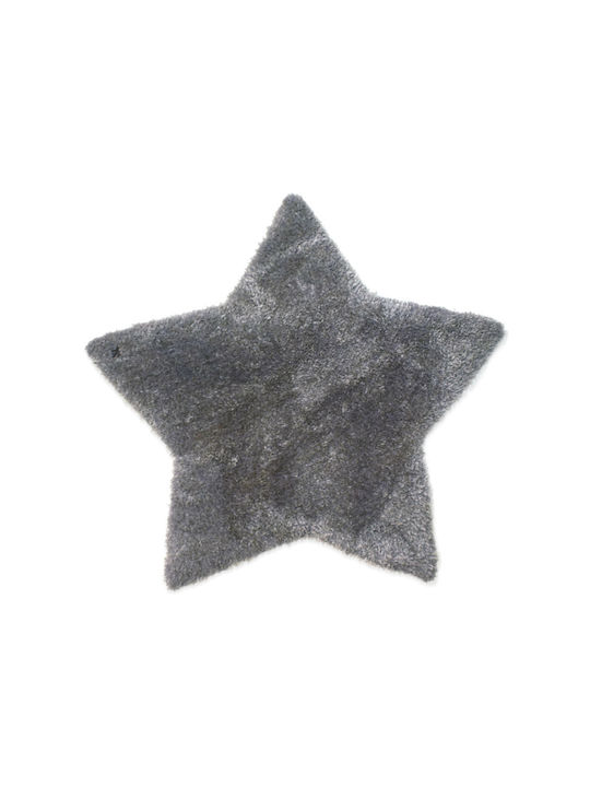 Star Kinder Teppich Sterne Gray 100x100cm