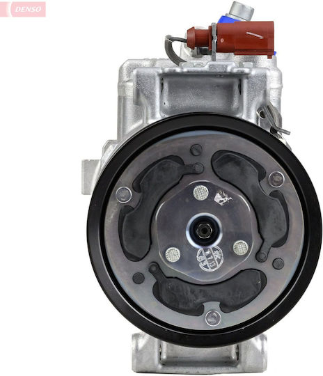 Denso Air Conditioning Compressor for Audi A6 C7 2.0d 11.13-09.18 12V 6SBU14C R134a 6 Groove Pulley 110mm Pag 46 120ml Magnetic Clutch